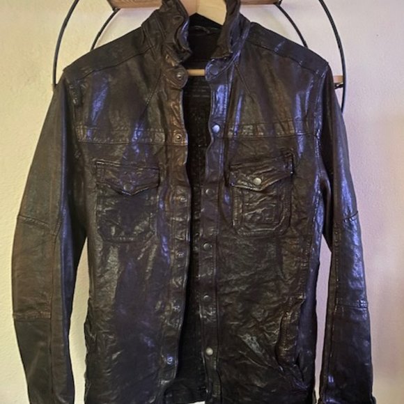 All Saints Spital Fields Leather Jacket - Picture 1 of 4